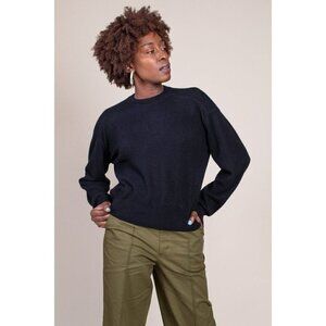 Loulou Studio Arutua Cashmere Crew Neck Pullover Sweater Black Size M